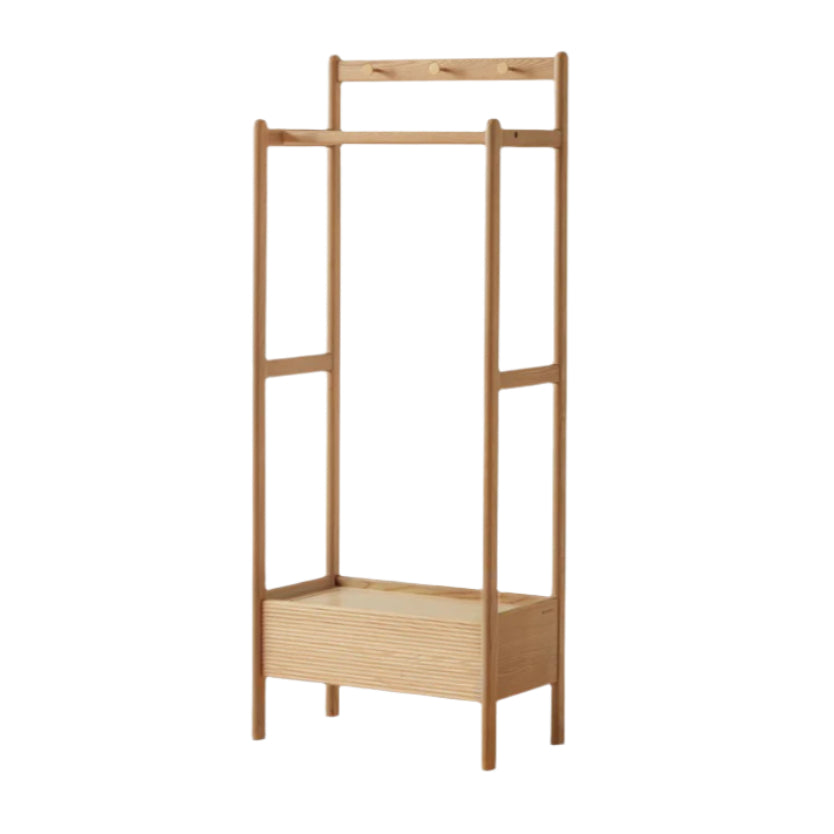 Ash Solid Wood Modern Storage Rack