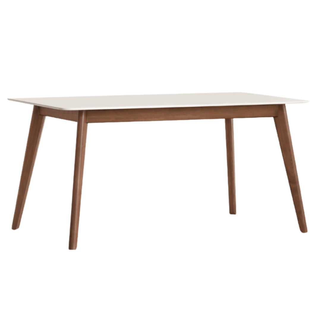 Black Walnut Solid Wood Modern Rock Plate Dining Table