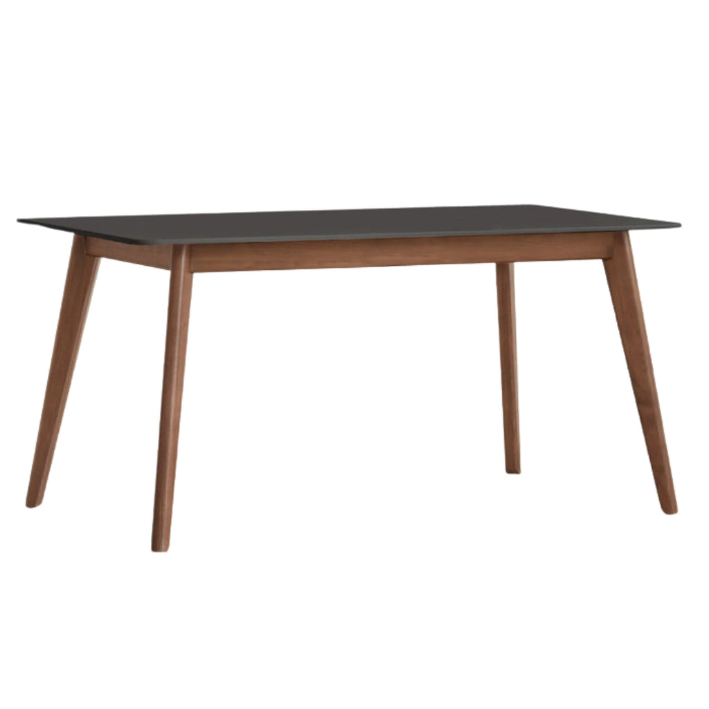 Black Walnut Solid Wood Modern Rock Plate Dining Table