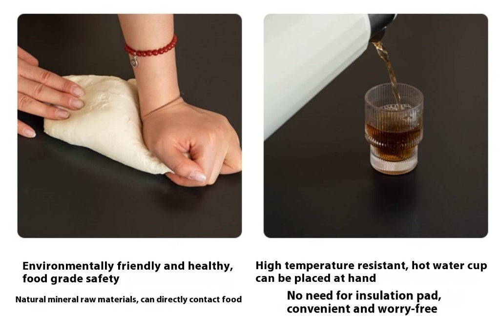 Black Walnut Solid Wood Rock Plate Coffee Table