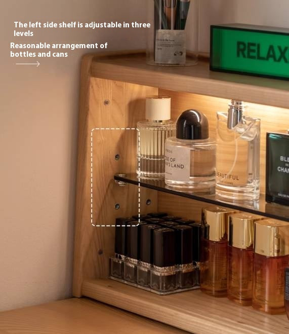 Ash Solid Wood Modern Multi-function Dressing Table