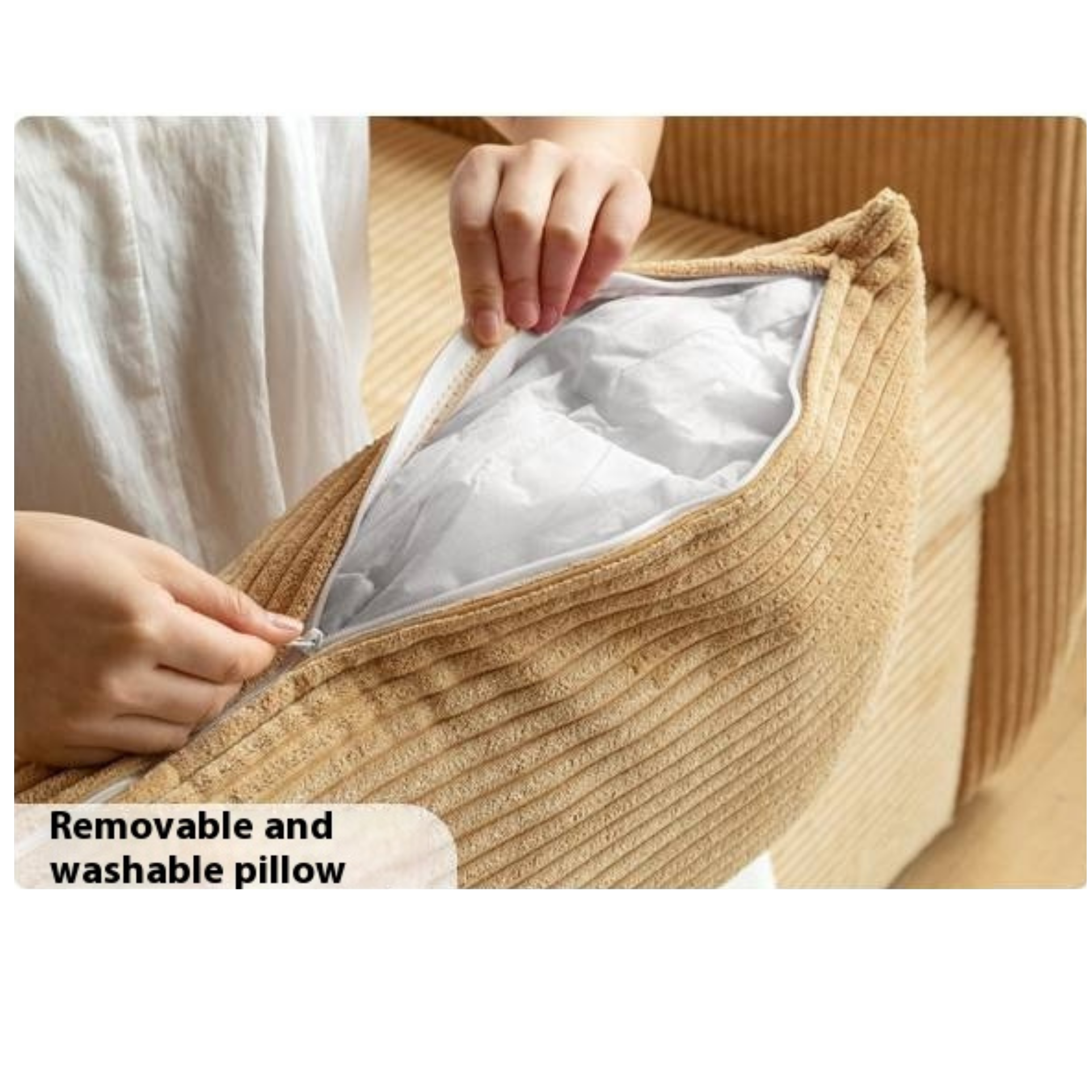 Fabric Retractable Modern Sofa Bed