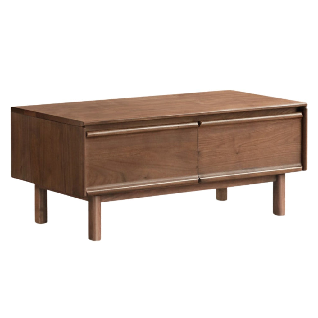 Black Walnut Solid Wood Modern Coffee Table