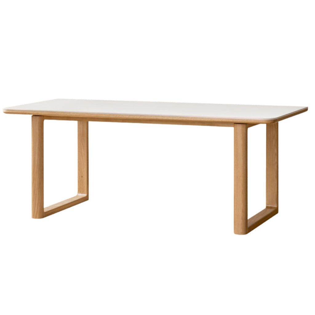 Ash, Oak Solid Wood Rock Board Dining Table