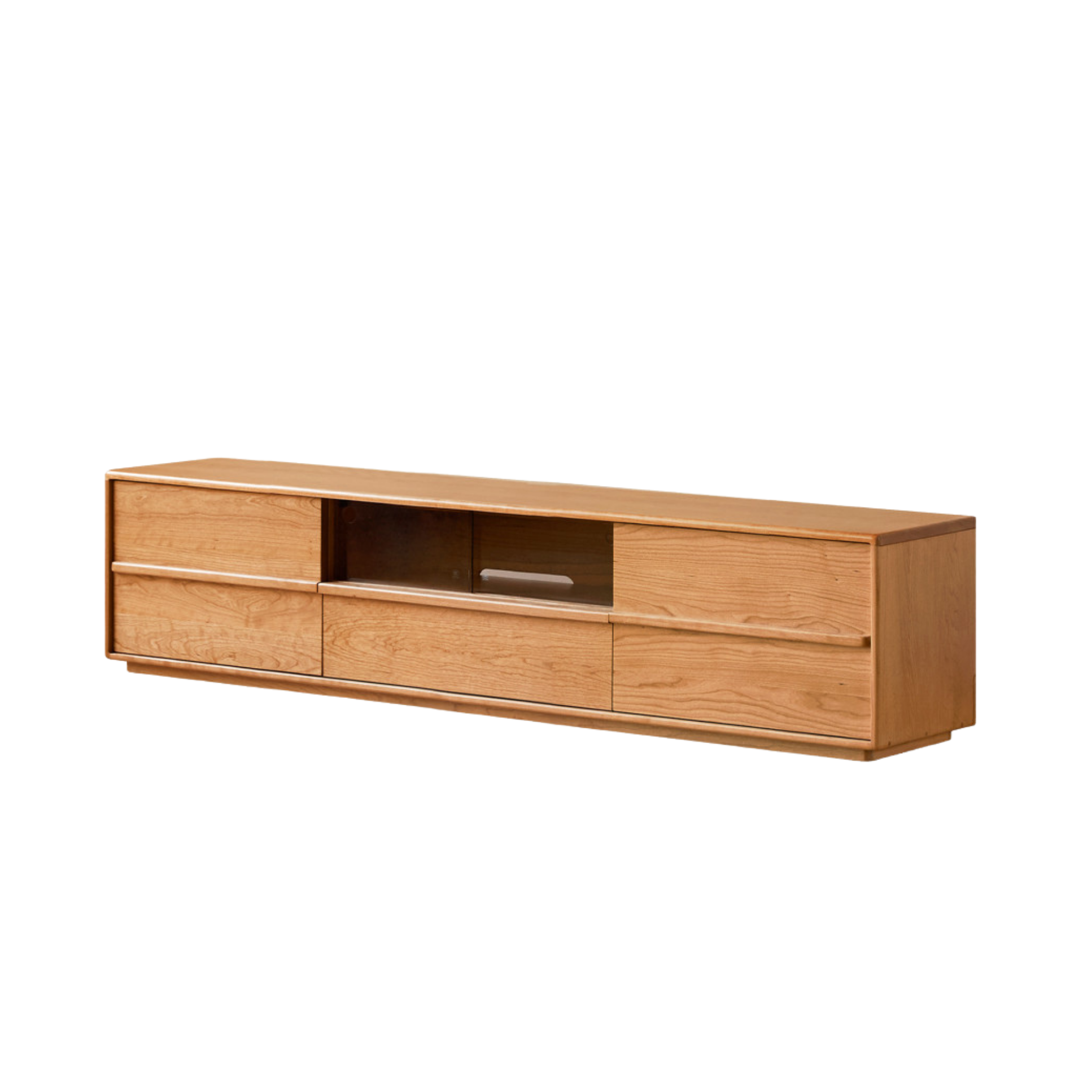 Cherry Solid Wood Modern Simple Floor TV Stand