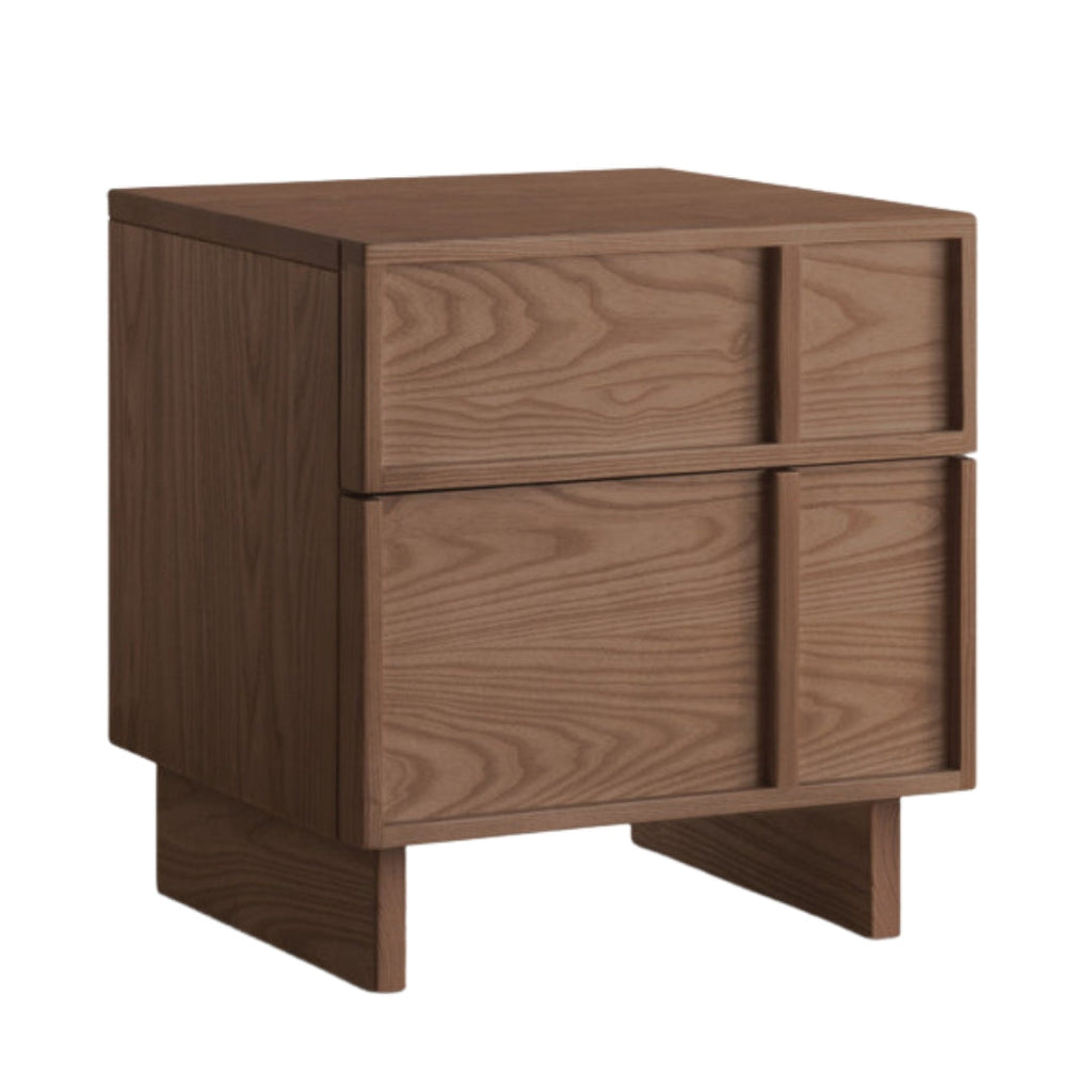 Ash Solid Wood Wabi-Sabi Style Nightstand