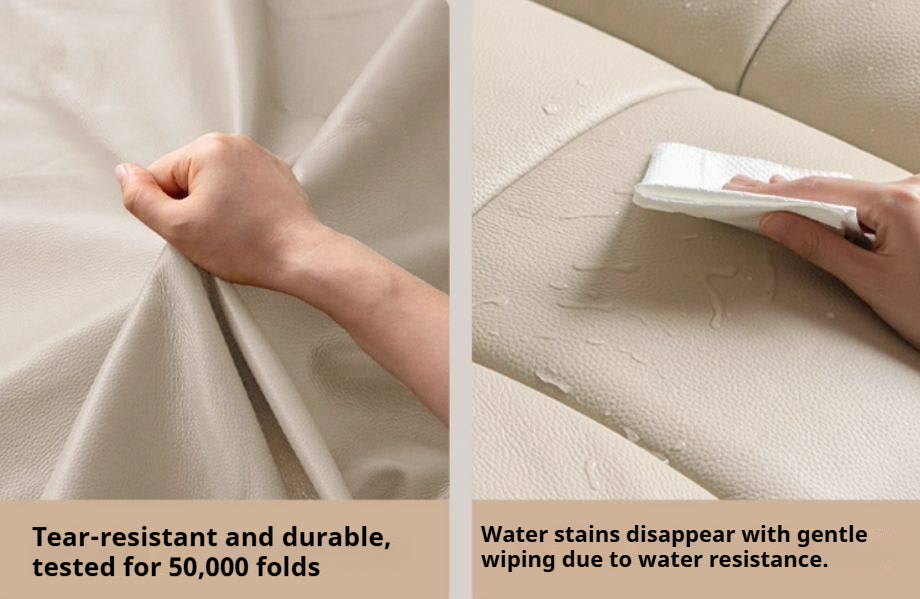 Leather Top Layer Cowhide Retractable Electric Sofa