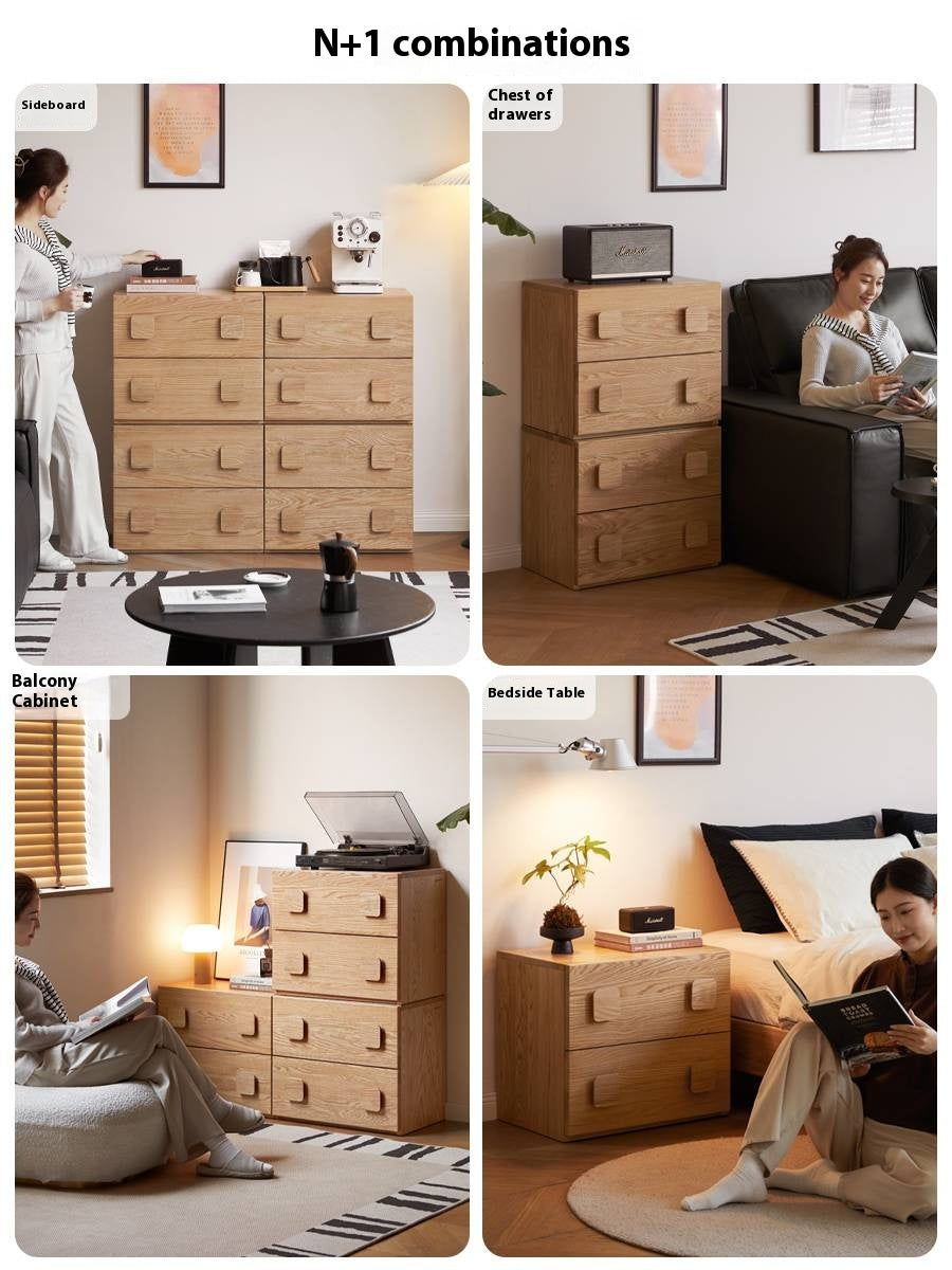 Oak, Ash Solid Wood Modern TV Stand