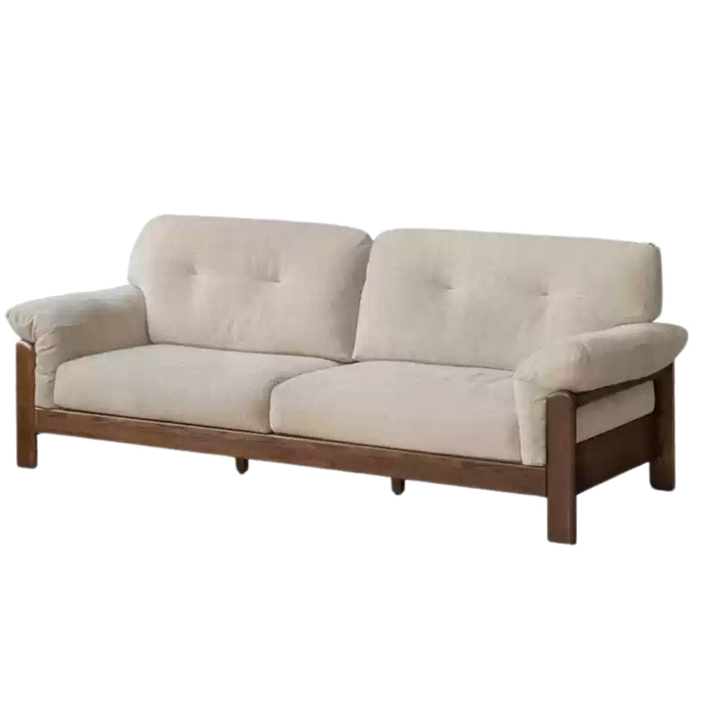 Black Walnut, Ash Solid Wood Modern Sofa