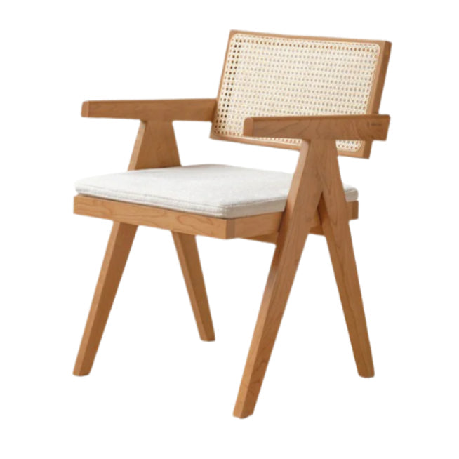 Ash, Oak, Cherry Solid Wood Light Luxury Leisure Dining Chair