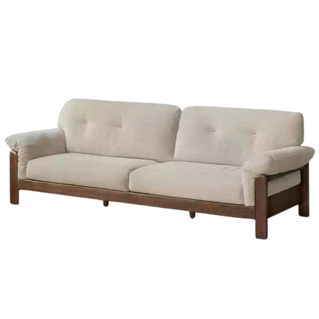 Black Walnut, Ash Solid Wood Modern Sofa