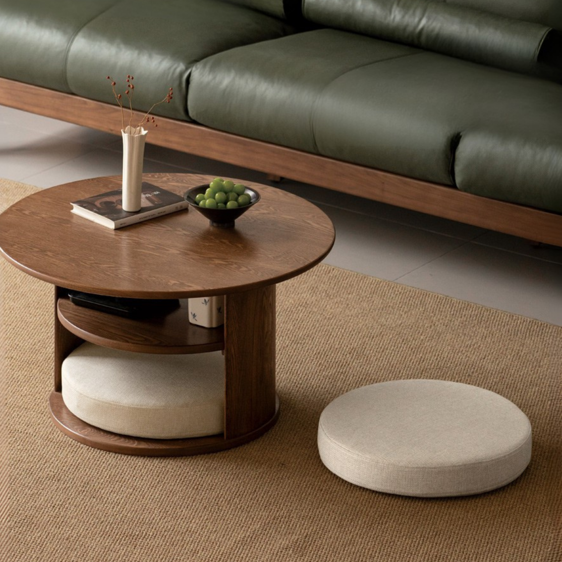 Ash Solid Wood Dual Use Tea Table