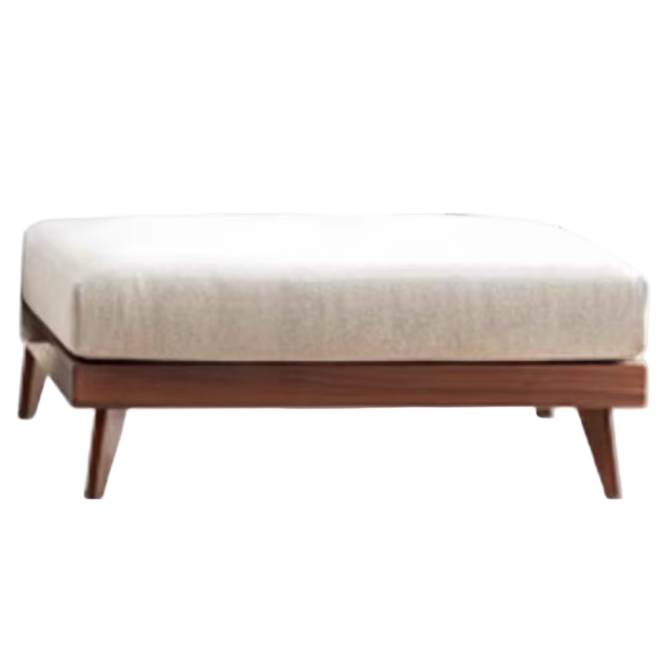 Ash, Oak, Black Walnut Solid Wood  Fabric Footstool-