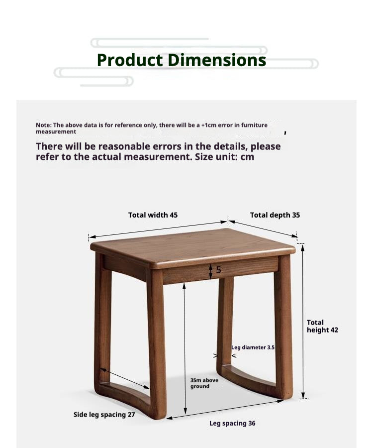 Ash Solid Wood Modern and Simple Style Tea Stool