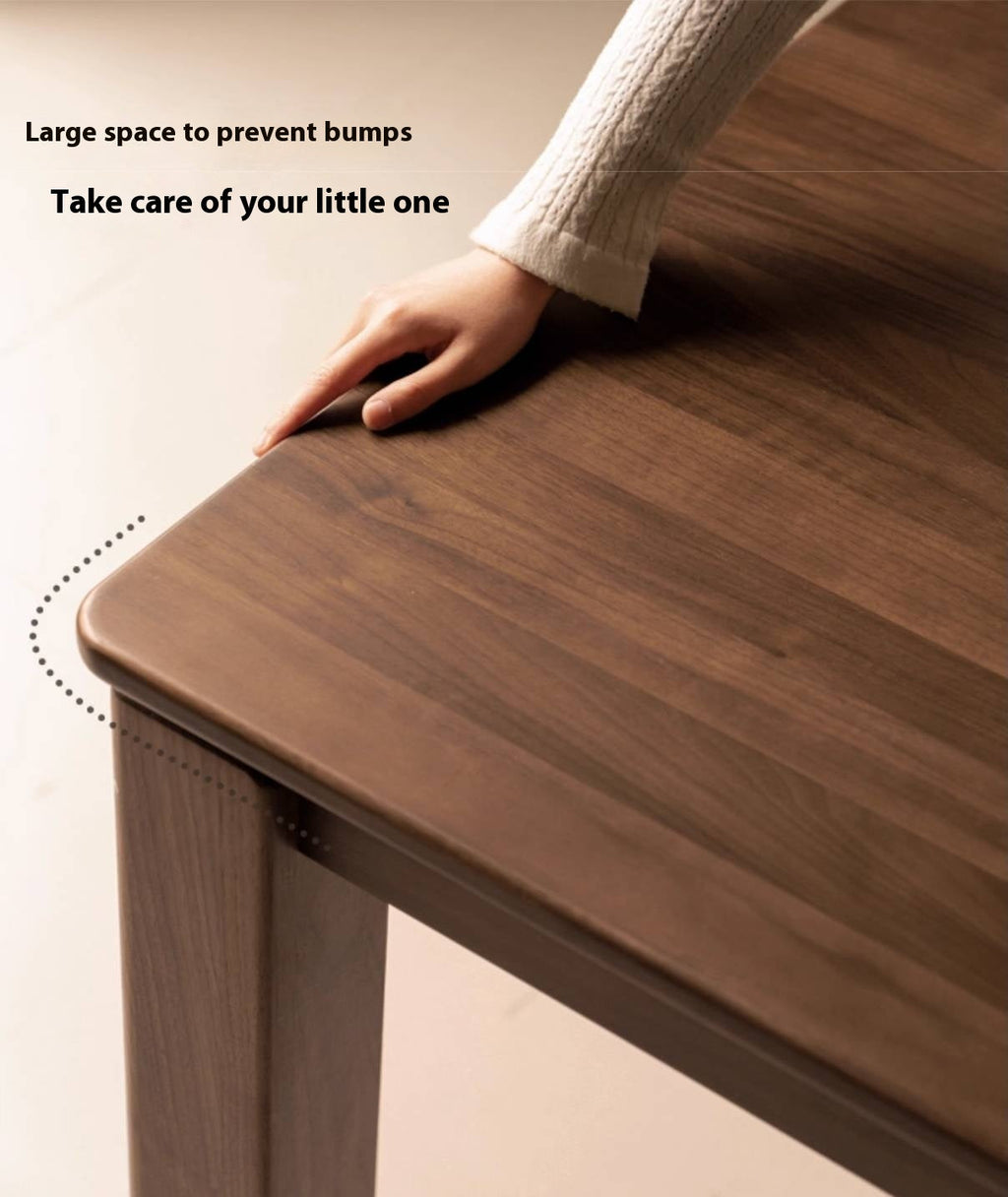 Black Walnut, Ash, Oak Solid Wood Large Board Dining Table