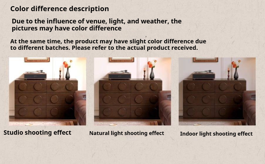 Poplar Solid Wood French Retro Style Bucket Cabinet