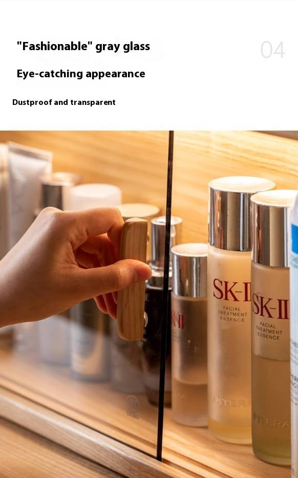 Ash Solid Wood Modern Multi-function Dressing Table