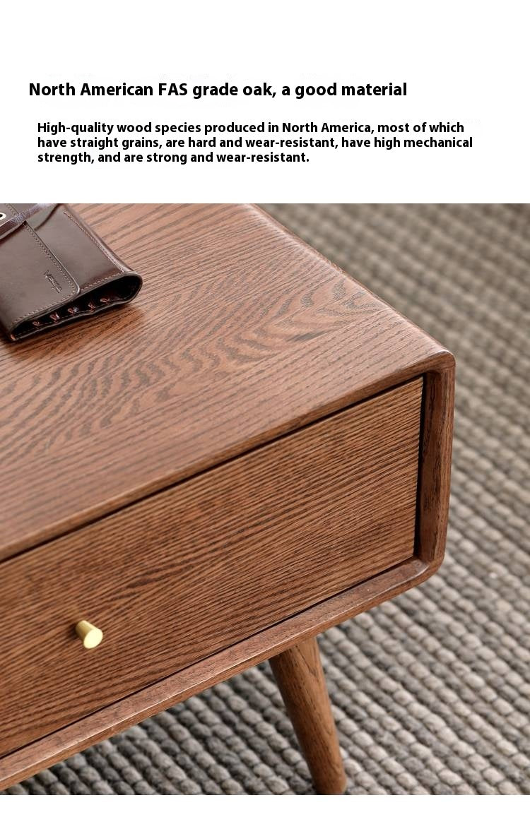 Oak Solid Wood Nordic Modern Style Coffee Table