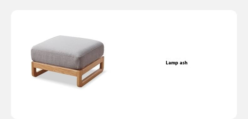 Ash, Oak, Black Walnut Solid Wood  Fabric Footstool-