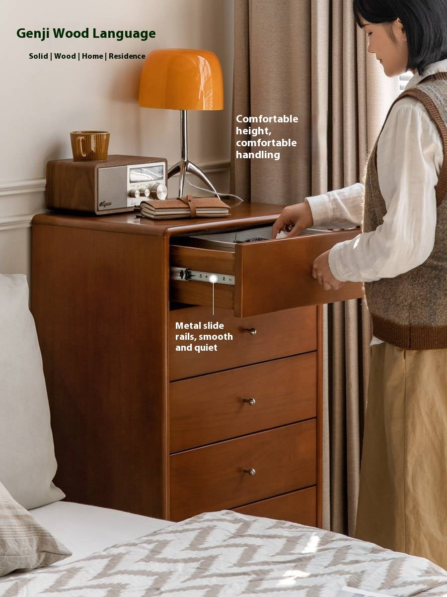 Poplar Solid Wood Ancient Style Wall Drawer Cabinet