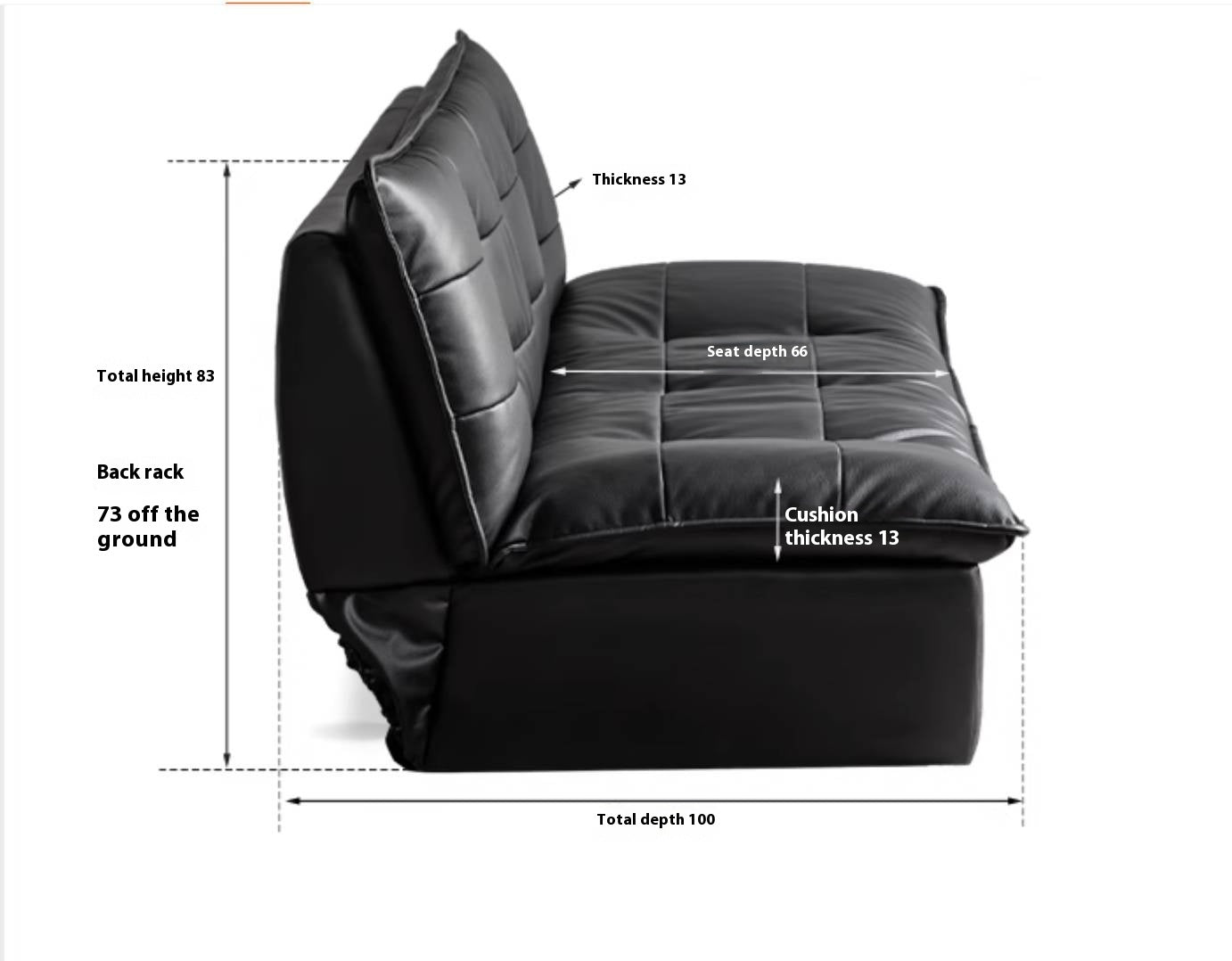 Leather Modern Style Sofa