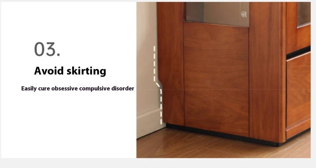 Poplar Solid Wood Antique Medieval Style Bookshelf