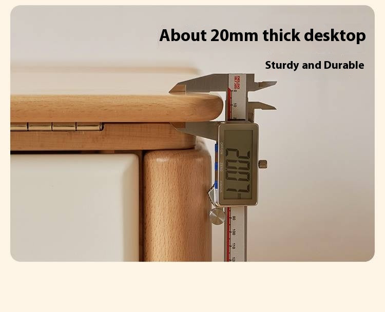 Beech Solid Wood Kids Learning Desk with Eye Protection Lamp