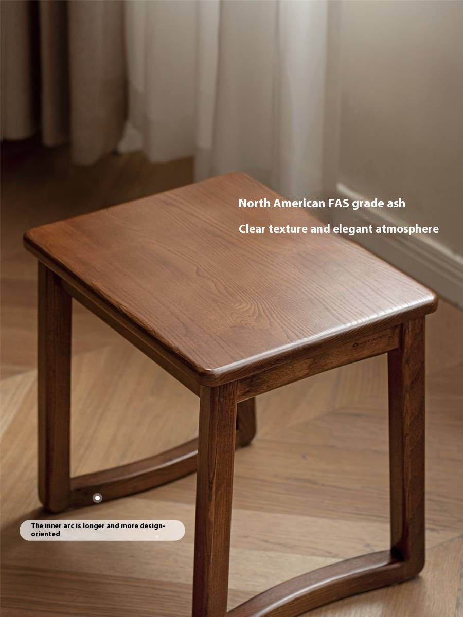 Ash Solid Wood Modern and Simple Style Tea Stool
