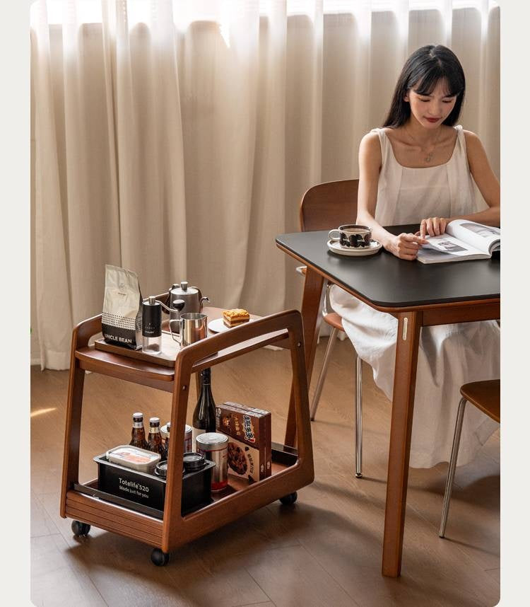 Poplar Solid Wood Antique Style Tea Table