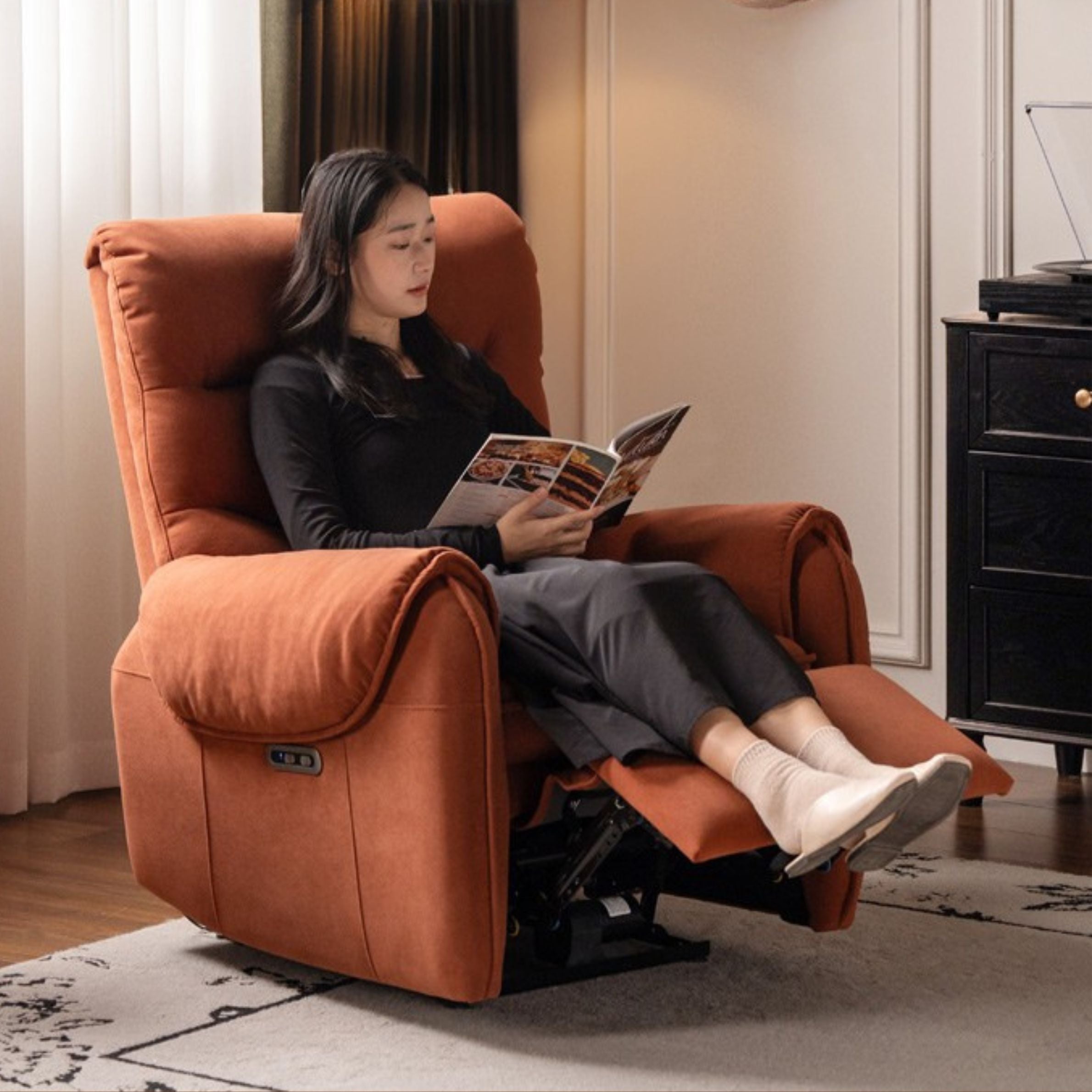 Flannel Electric Sofa Chair Living.