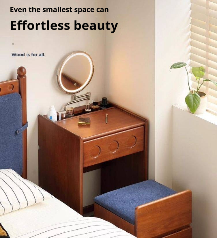 Poplar Solid Wood Classic Vintage Makeup Table