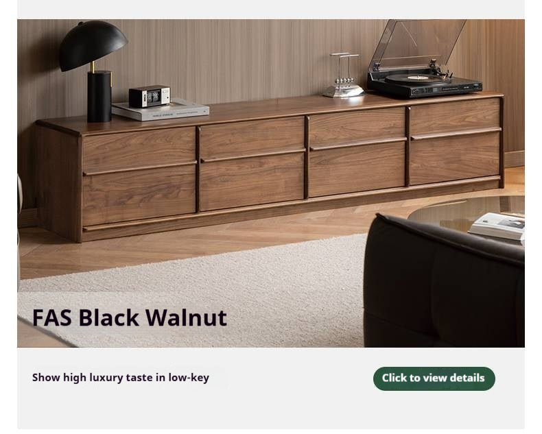 Oak, Ash Solid Wood Modern Skeleton Line TV Cabinet