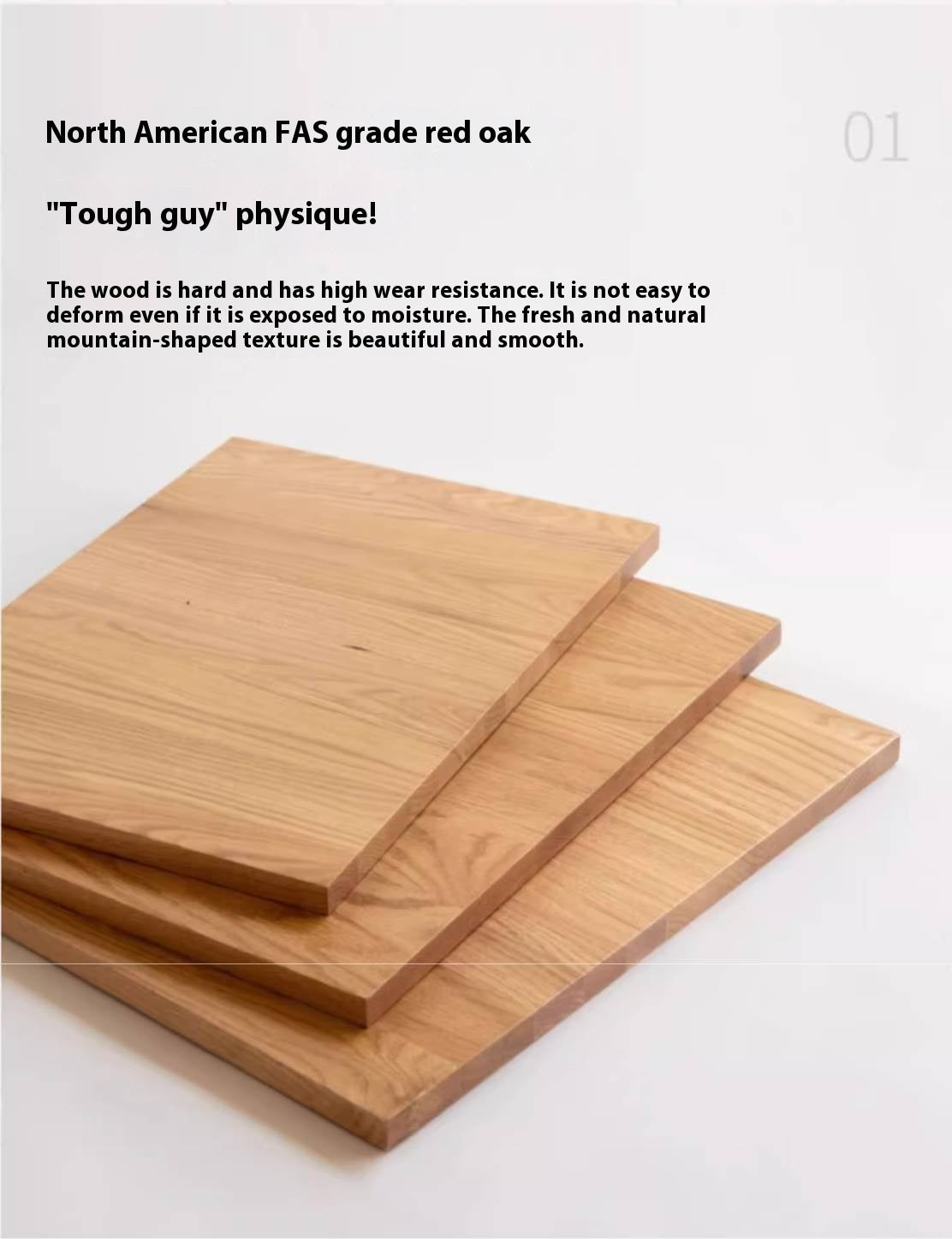 Oak Solid Wood Modern Style Lifting Mobile Coffee Table