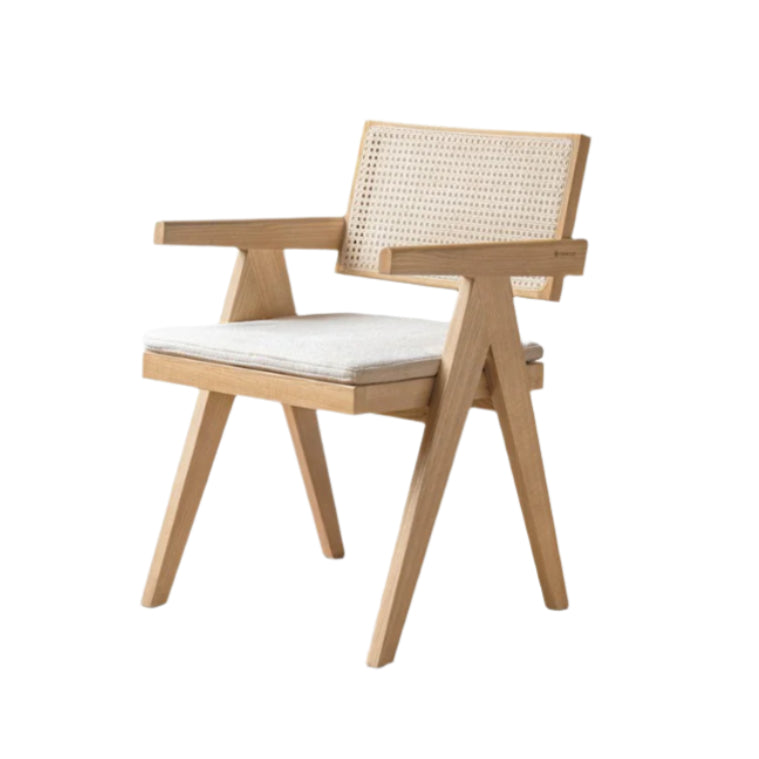Ash, Oak, Cherry Solid Wood Light Luxury Leisure Dining Chair