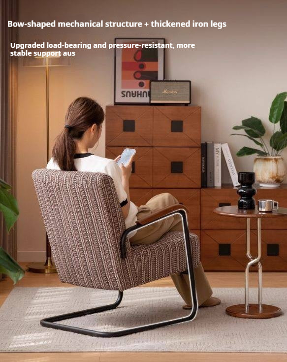 Fabric Sofa Middle Retro Chair