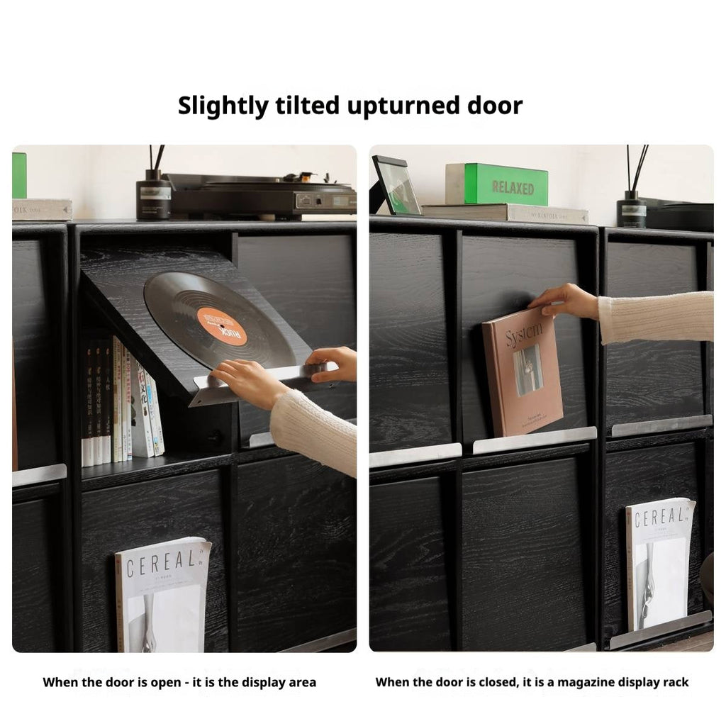 Oak Solid Wood Bauhaus Bookcase Module Combination