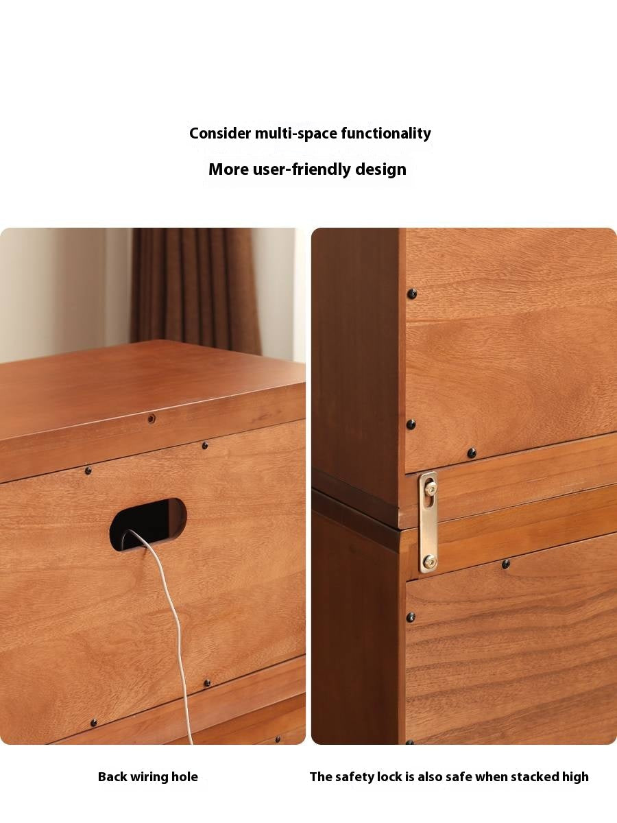 Poplar Solid Wood Ancient Style TV Stand Combination.