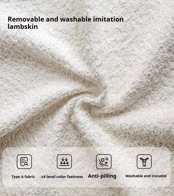 Solid Rubberwood Modern Soft Makeup Stool