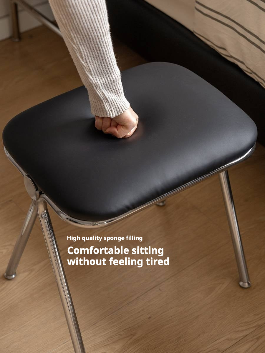 Leather Soft Padded Makeup Stool