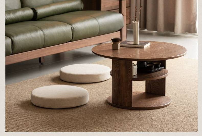 Ash Solid Wood Dual Use Tea Table