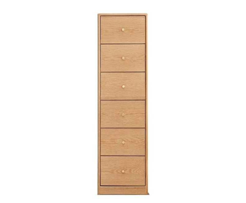 Oak Solid Wood Side Cabinet, Multi-Functional Storage-USA