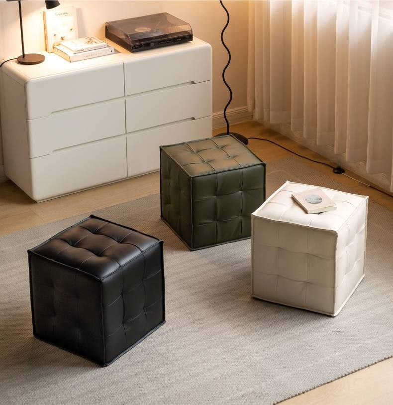 Leather Modern Simple Style Dressing Stool