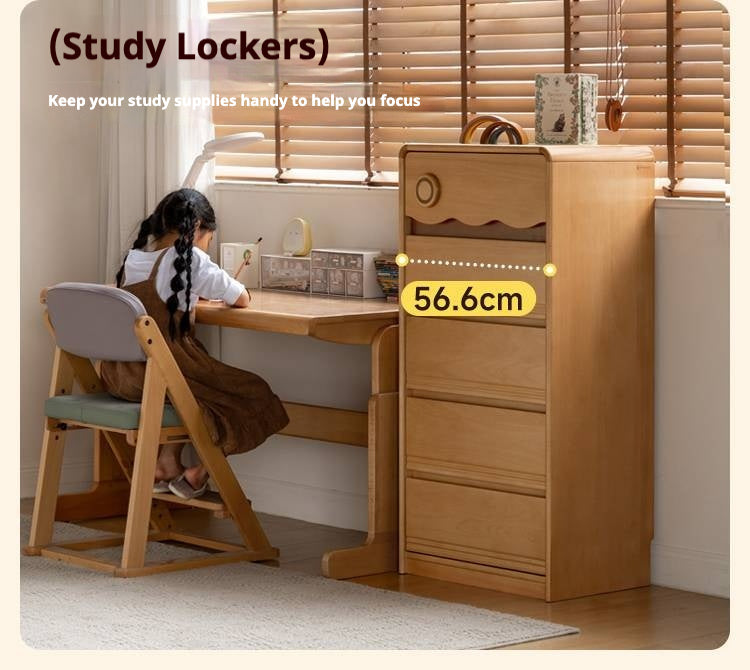 Beech Solid Wood Children's Chest of Drawers