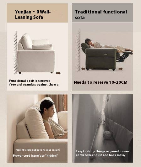 Fabric Sofa Cotton and Linen Electric