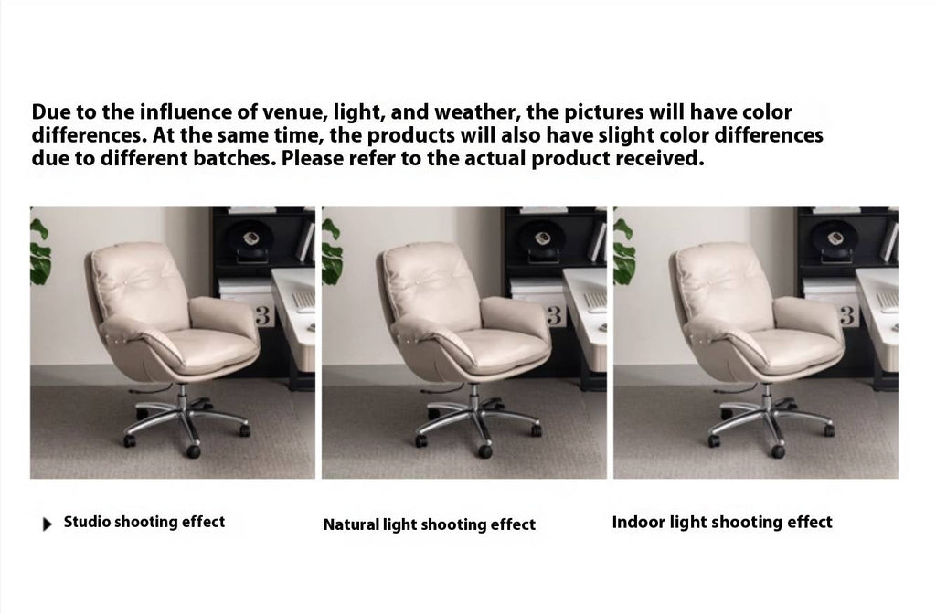 Leather Leisure Rotating Office Armchair