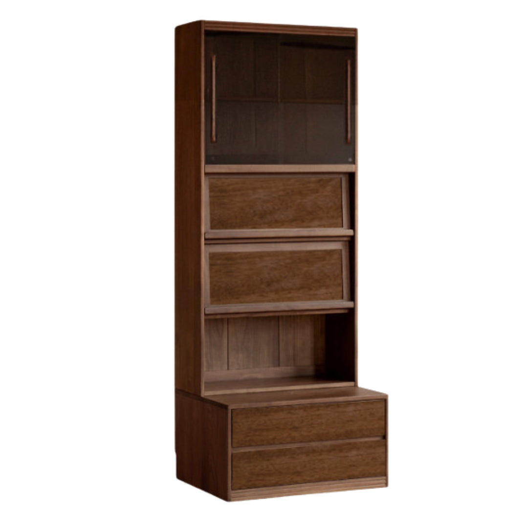 Sandalwood Solid Wood Combination Bookcase