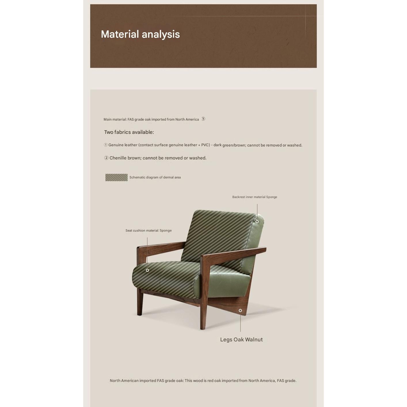 Oak Solid Wood Modern Chair