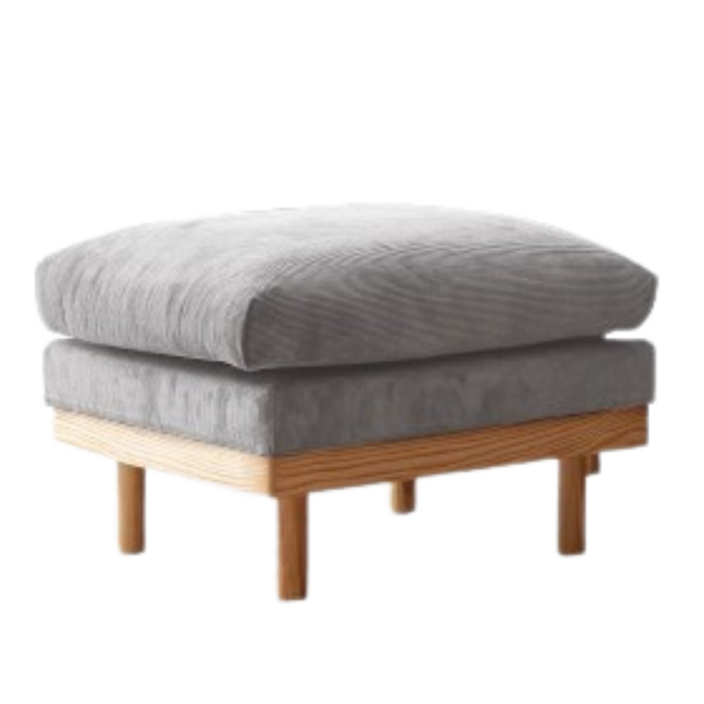 Fabric Wooden Modern Sofa Footstool