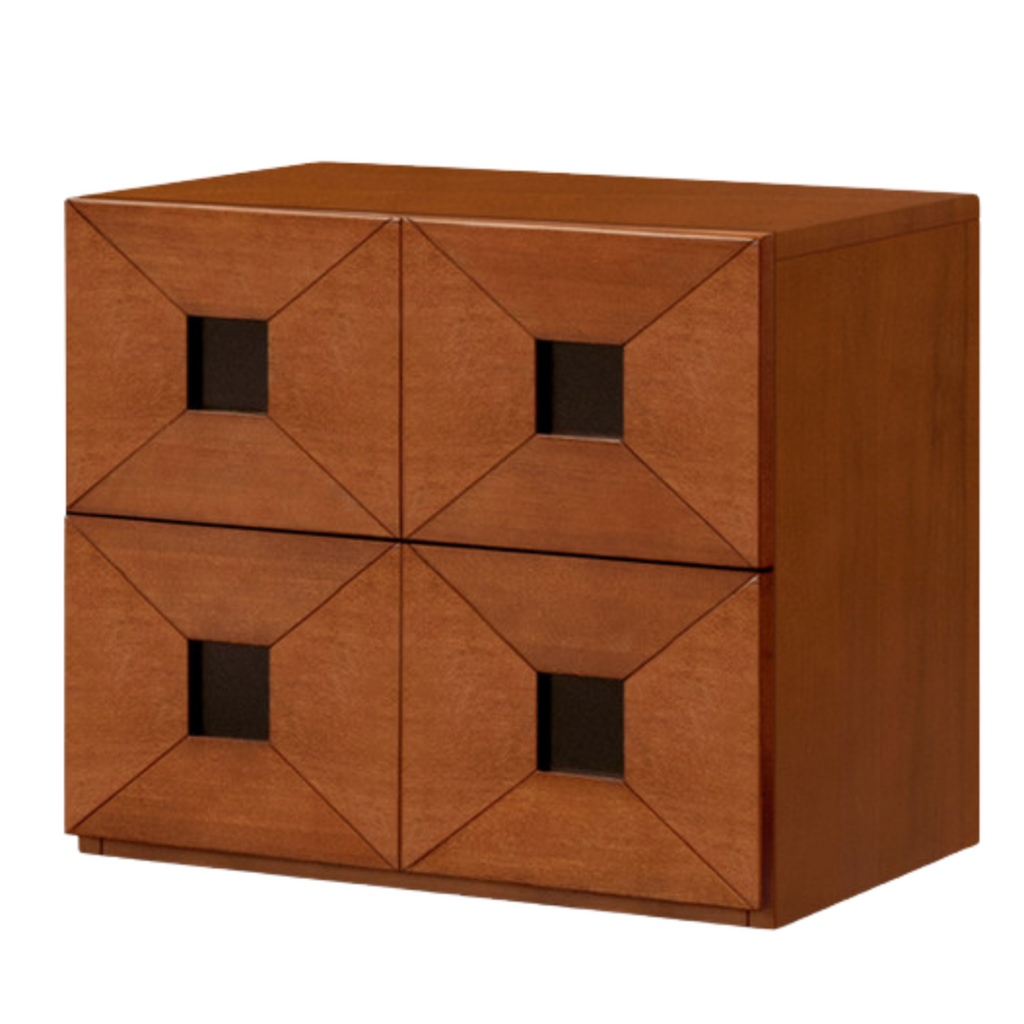 Poplar Solid Wood Modular TV Stand In Antique Style