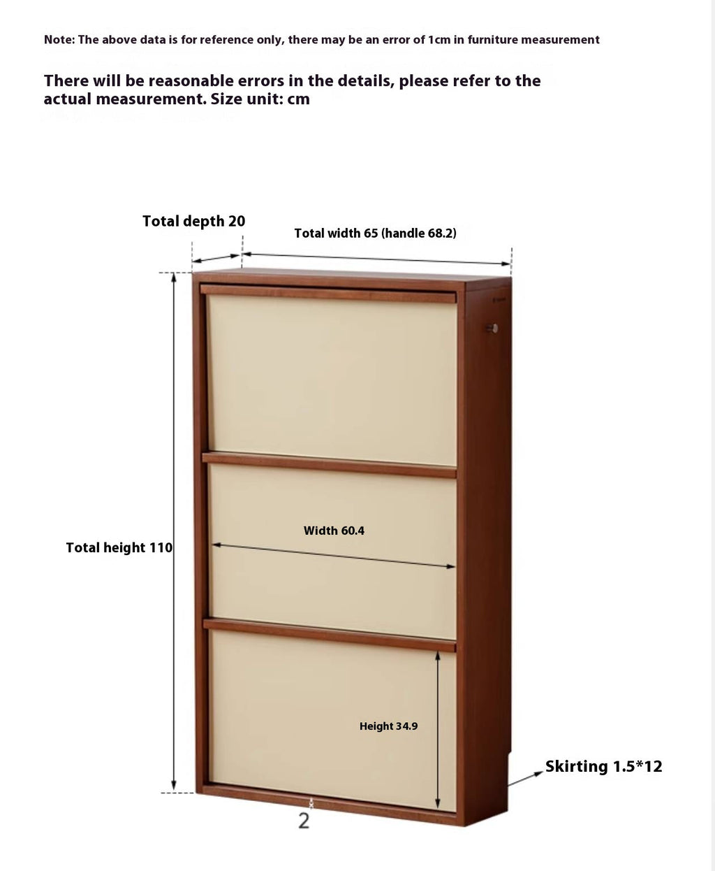 Poplar Solid Wood Middle Ages Style Shoe Cabinet
